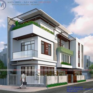 Thiết kế 3D nhà phố