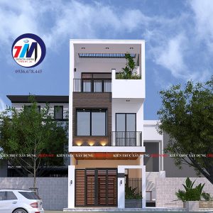 Phối cảnh mặt tiền nhà phố